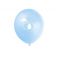 Elefant blau Latexballons Partydeko Babyparty Geburt Junge