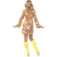 Hippie Kleid 70er Jahre Kostüm Multicolor Fasching Flower Power