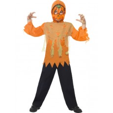 Halloween Kinderkostüm Kürbis Monster Set Orange