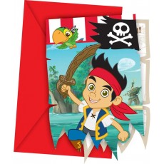Jake and the Neverland Pirates Einladungskarten Partydeko