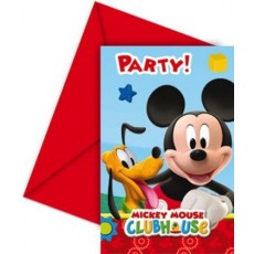 Mickey Mouse Einladungskarten Disney Partydeko Kindergeburtstag