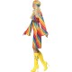 Hippie Kleid 70er Rainbow Hippie Kostüm 70er Jahre
