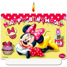 Minnie Mouse Café Kerze Disney Partydeko Kindergeburtstag