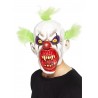 Halloween Maske Zombie Clown mit grünen Haaren Es