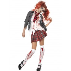 Halloween Kostüm Zombie School Girl Horror
