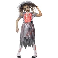 Halloween Zombie Bride Braut für Kinder 