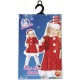 Miss Santa Mini Kostüm Kinder Weihnachten aus Samt