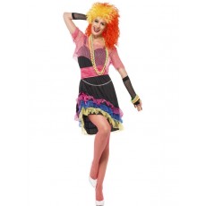 Kostüm 80er Fun Girl 80er Jahre Disco Party Fasching Karneval