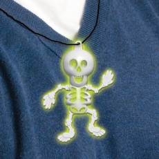Halloween Partydeko Kette Skelett Glow in the Dark Art.394474