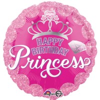 Folienballon Happy Birthday Art. 34558 Ballon Geburtstag Princess Pink