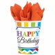 Partydeko Bright Birthday Becher Geburtstag Happy Birthday
