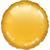 Folienballon Rund Gold Art.20585 Partydeko Ballon Hochzeit Babyparty