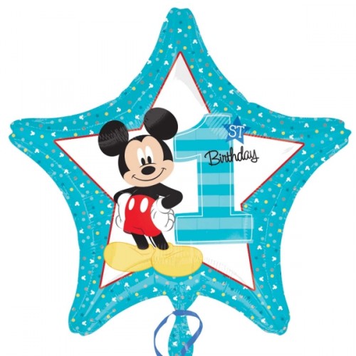 Mickey Mouse Baby Ballon Art. 23081 Disney Partydeko 1. Geburtstag