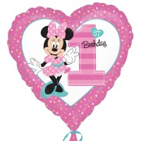 Minnie Mouse Baby Ballon 1. Geburtstag Disney Partydeko 