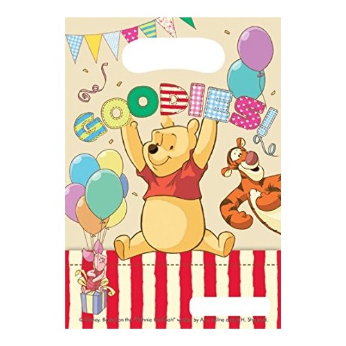 6 Partytüten Winnie Pooh Kindergeburtstag Partydeko Geburtstag Disney
