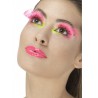 Wimpern 80er Neon Pink Art.48091 Fasching Karneval