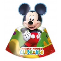 Mickey Mouse Partyhüte 6 Stück Disney Partydeko Kindergeburtstag