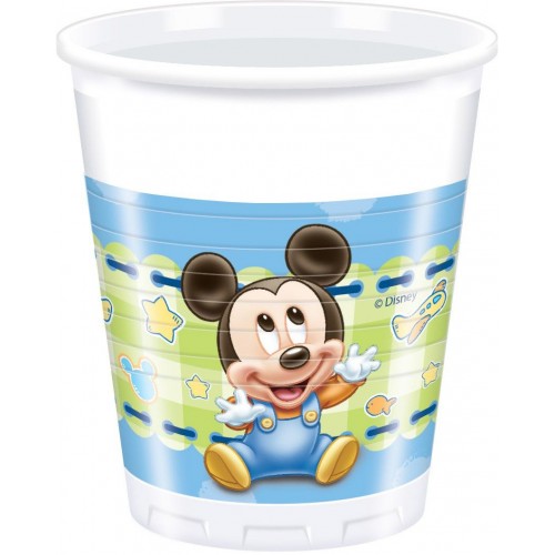 Mickey Mouse Baby Becher Partydeko Babyparty oder 1. Geburtstag