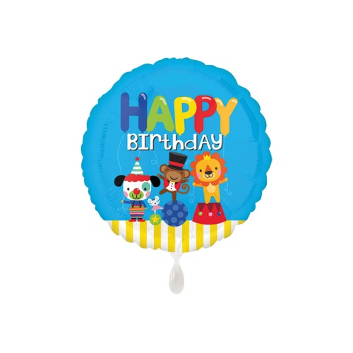 Folienballon Happy Birthday Zirkus Art.35698 Partydeko Ballon Geburtstag