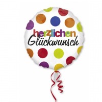 Folienballon Herzlichen Glückwunsch Partydeko Geburtstag Ballon