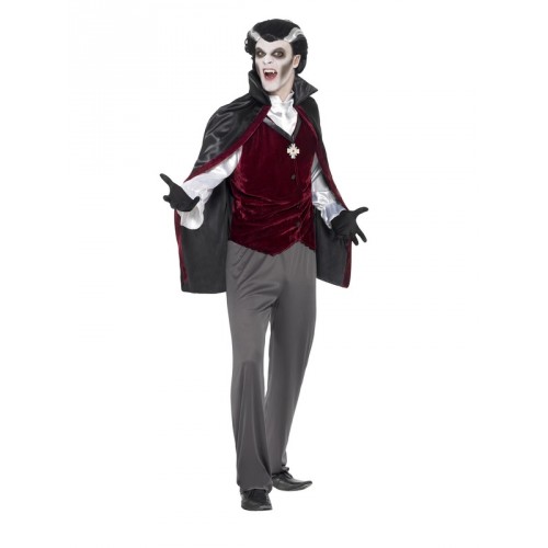 Halloween Vampire Kostüm Komplett mit Kette Vampire