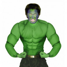 Kostüm Superhelden Grünes Superhelden Muskelhirt 