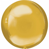 Folienballon Orbz Rund Gold Art.2820599 Partydeko Ballon
