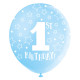 Luftballon 1. Geburtstag Blau Art. 56112 Partydeko 1. Geburtstag