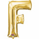 Folienballon XXL Buchstabe F Gold Partydeko Geburtstag Ballon