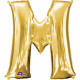 Folienballon XXL Buchstabe M Gold Partydeko Geburtstag Ballon