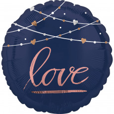 Folienballon Hochzeit Love Schwarz Art.39717 Partydeko Ballon Love