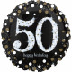Folienballon Zahlenballon Sparkling Zahl 50 Partdeko Geburtstag Ballon