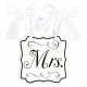 Hochzeit Wedding Schild Mrs. Partydeko