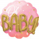 Folienballon Jumbo XXL Oh Baby Art. 39729 Partydeko Babyparty Geburt Ballon