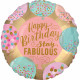 Folienballon Happy Birthday Art. 38074 Partydeko Ballon Geburtstag Bunt