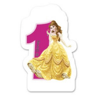 Prinzessin Kerze Zahl 1 Disney Partydeko Kindergeburtstag