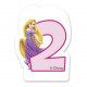 Prinzessin Kerze Zahl 2 Disney Partydeko Kindergeburtstag