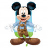Folienballon Mickey Mouse Lederhose Disney Partydeko Kindergeburtstag