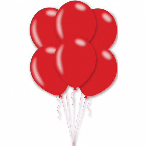 Luftballons Rot Metallic Partydeko Geburtstag Rot Glänzend 10 Stück