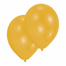 Luftballons Gold Metallic Partydeko Geburtstag 10 Stück