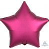 Folienballon Stern Satin Rot Burgund Art.36829 Partydeko Ballon Geburtstag