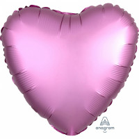 Folienballon Herz Satin Pink Flamingo Art.36822 Partydeko Ballon Valentinstag Hochzeit