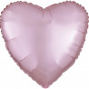 Folienballon Herz Satin Pastel Pink Rosa Art.39908 Partydeko Ballon Valentinstag Hochzeit