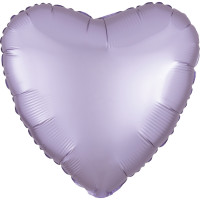 Folienballon Herz Satin Pastel Lila Art.39905 Partydeko Ballon Valentinstag Hochzeit