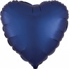 Folienballon Herz Satin Navy Blau Art.39961 Partydeko Ballon Valentinstag Hochzeit