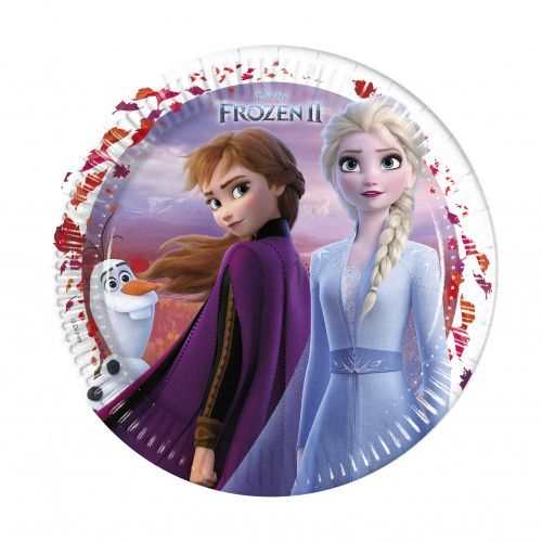 Frozen 2 Teller Disney Partydeko Kindergeburtstag Eiskönigin Elsa Anna