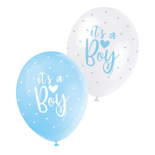 Luftballons it´s a Boy Blau Partydeko Babyparty Babyshower Geburt Ballon