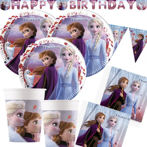 Frozen 2 Partyset 36 Teile Disney Frozen 2 Partydeko Partyset Elsa Eiskönigin