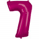 Folienballon XL Zahl 7 Pink Partydeko Geburtstag