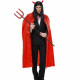 Halloween Kostüm Roter Umhang Teufel 130cm